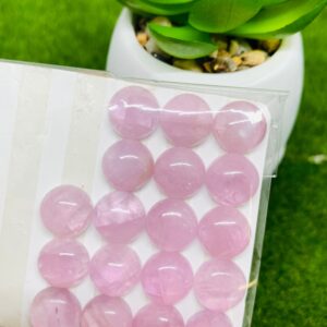 Kunzite Cabochon 8MM Round  AAA Quality - Pack of 4 Piece-  Kunzite Cabs  Origin Brazil