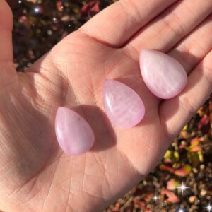 mini & small kunzite pendants, kunzite cabochon
