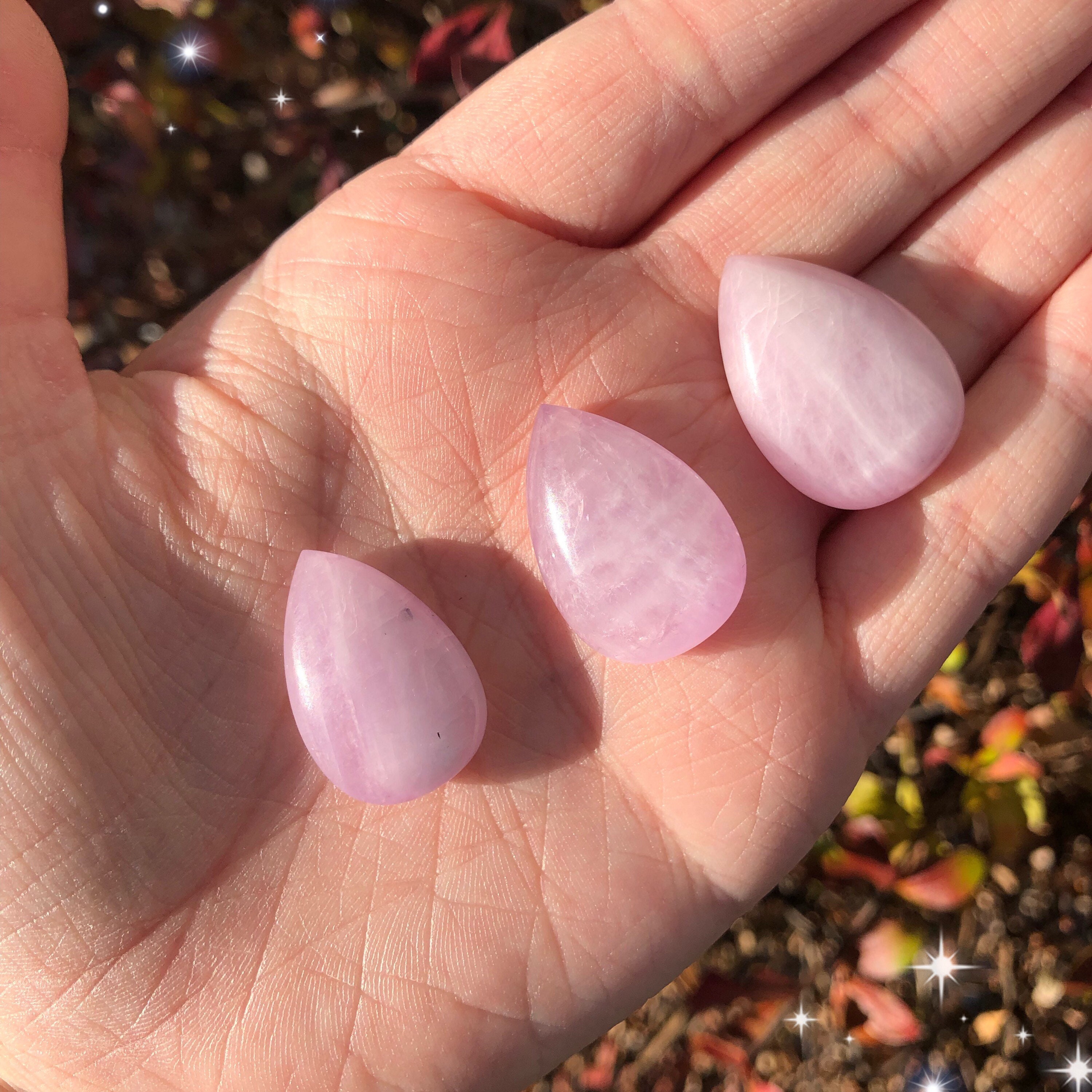 Mini & Small Kunzite Pendants, Kunzite Cabochon