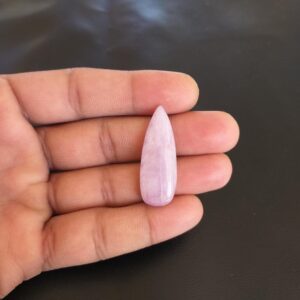 Natural Kunzite Stone Cabochon: 27.5 Carat Polished Gemstone Natural Kunzite Stone Cabochon: 27.5 Carat Polished Gemstone
