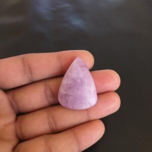 Pear Kunzite Cabochon: 62.5 Carat Gemstone, AAA Quality, 35x26x8 MM Pear Kunzite Cabochon: 62.5 Carat Gemstone, AAA Quality, 35x26x8 MM