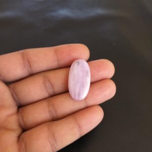 Pink Kunzite Cabochon: Oval Gemstone for Jewelry, 25 Carat (29x16x6 MM) Pink Kunzite Cabochon: Oval Gemstone for Jewelry, 25 Carat (29x16x6 MM)