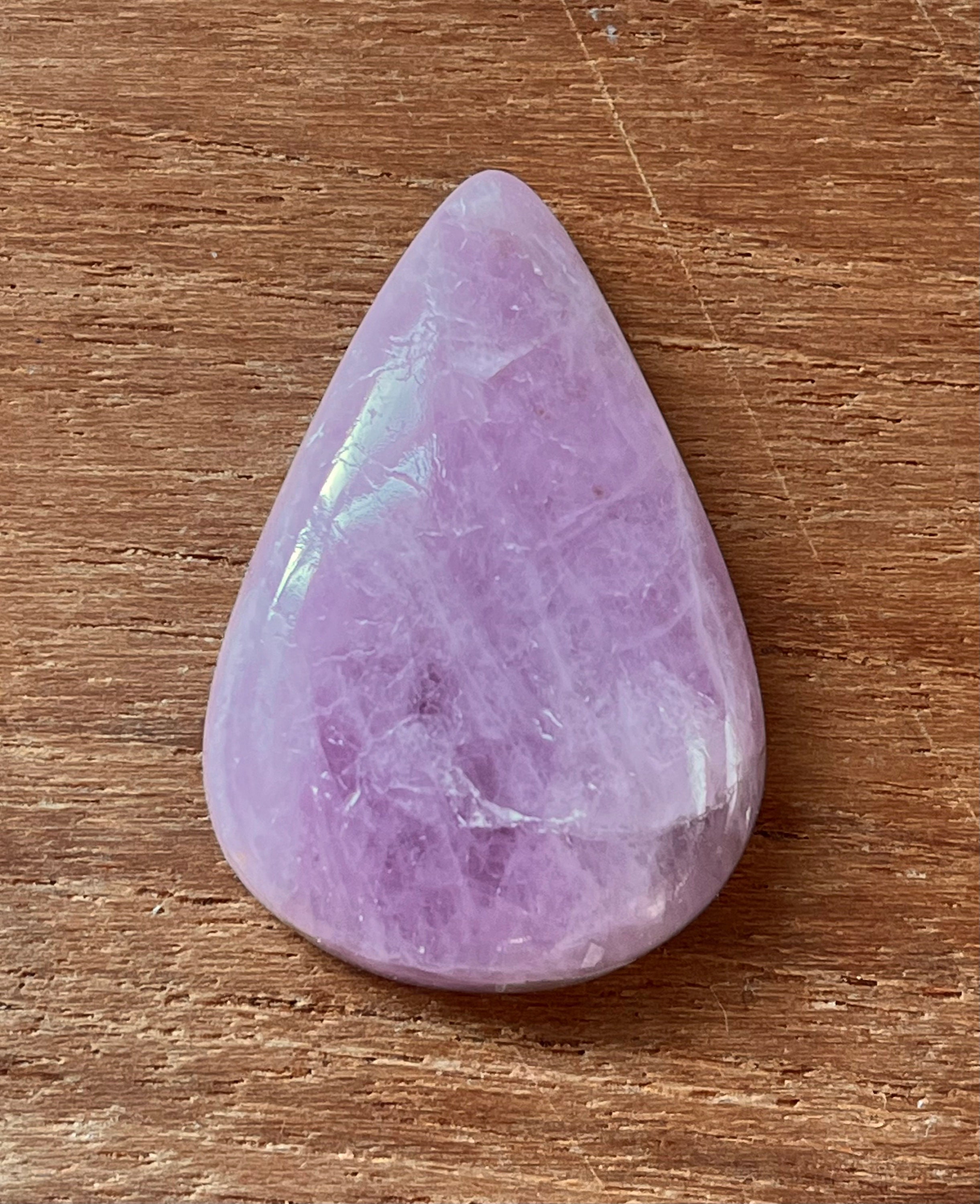 Kunzite Teardrop Cabochon 39x26mm 68.9ct ~ Fast, Free Us Shipping