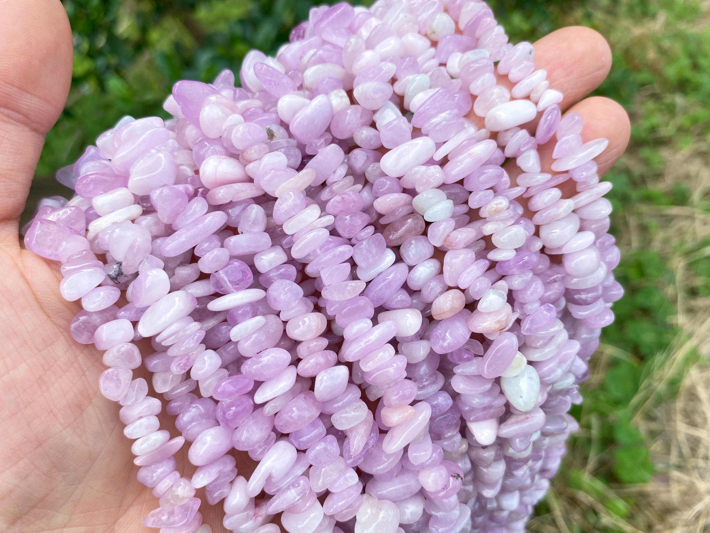 Full 32' Natural Aa Grade Kunzite 5~10mm Size Chip Beads,bracelets/neckalce For Jewelry Making Beads,gemstone Freeform Chip Nugget Beads. Full 32' Natural Aa Grade Kunzite 5~10mm Size Chip Beads,bracelets/neckalce For Jewelry Making Beads,gemstone Freeform Chip Nugget Beads.
