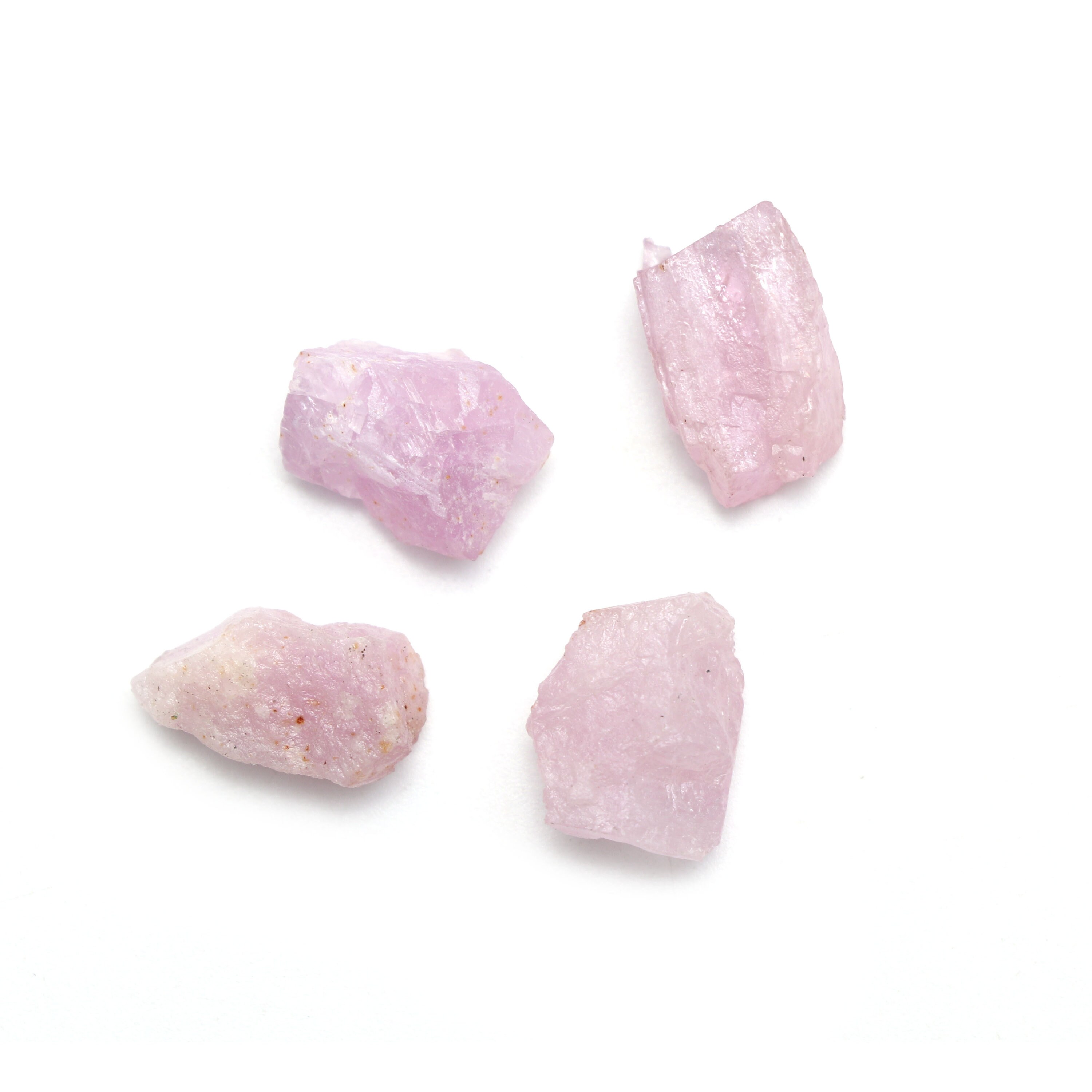 Natural Kunzite Organic Rough Loose Gemstone | 10x15 Mm | Rough Loose Gemstone | Set Of 10 Pieces