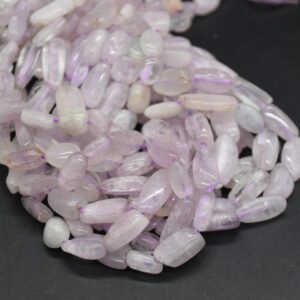 Kunzite Nugget Beads - 8mm - 15mm - 15 Strand, For Jewellery Making