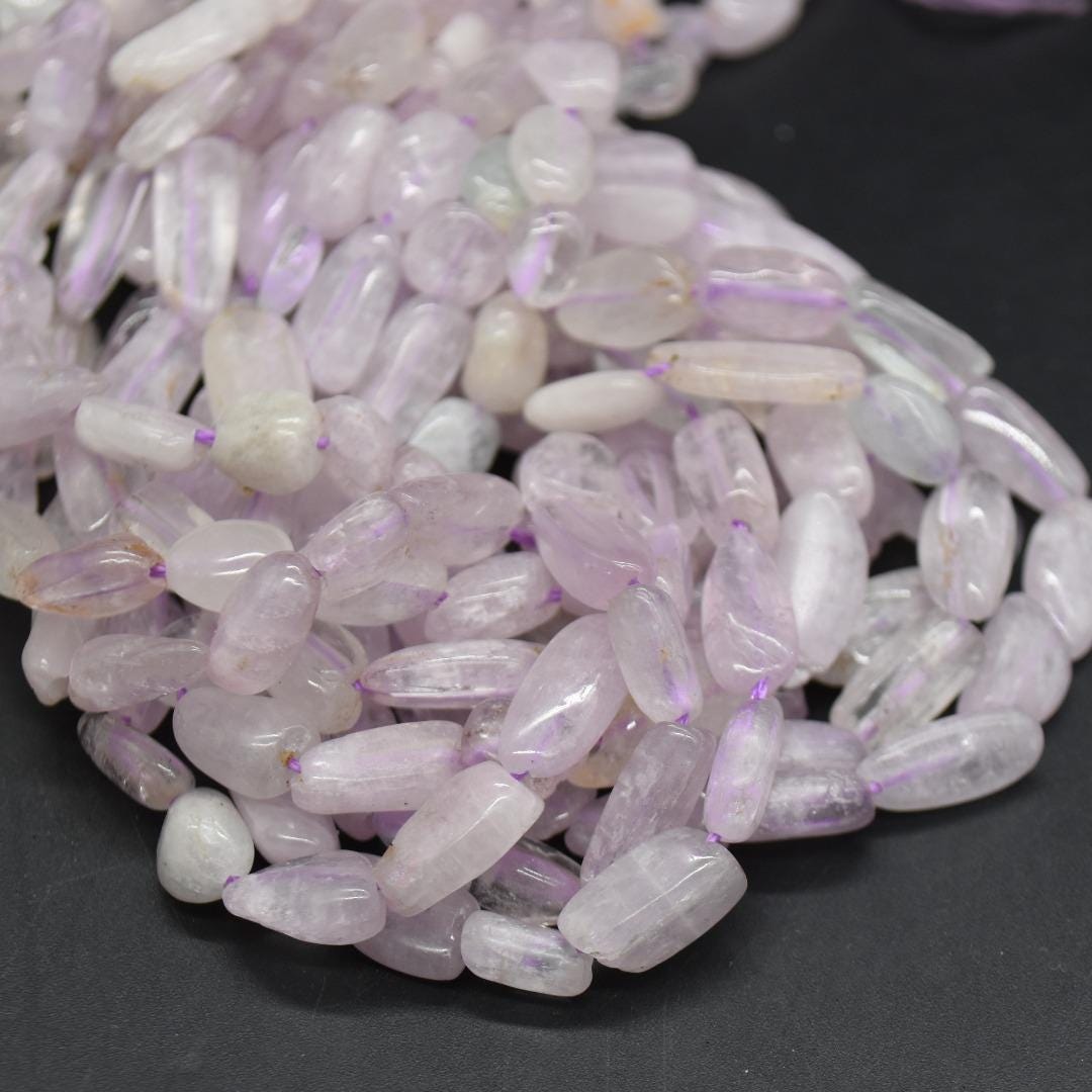 Kunzite Nugget Beads - 8mm - 15mm - 15 Strand, For Jewellery Making