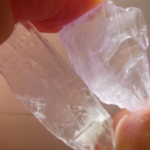 Raw Pink Kunzite Undrilled 28-42mm Crystals- 2 Natural Pcs Gemstone- Jewelry Making-craft Beads