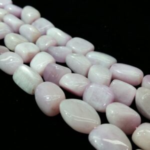 Kunzite Tumble Beads 2A+ 16"L Purple-ish Stone
