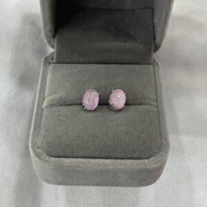 6x8mm Oval Kunzite Stud Earrings 925 Sterling Silver • Natural Purple Gemstone Jewelry 1Pair (2pcs) for Daily Wear, Gift Earrings for Women 6x8mm Oval Kunzite Stud Earrings 925 Sterling Silver • Natural Purple Gemstone Jewelry 1Pair (2pcs) for Daily Wear, Gift Earrings for Women