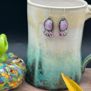 Kunzite Cluster Earrings Kunzite Cluster Earrings