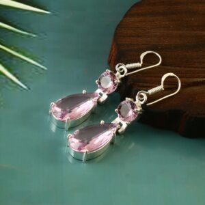 Kunzite Earring,Handmade Earring,Pink Kunzite Earring,925 Sterling Silver Earring,Gift For Her,Women Earring,Birthday Gift,Anniverary Gift Kunzite Earring,Handmade Earring,Pink Kunzite Earring,925 Sterling Silver Earring,Gift For Her,Women Earring,Birthday Gift,Anniverary Gift