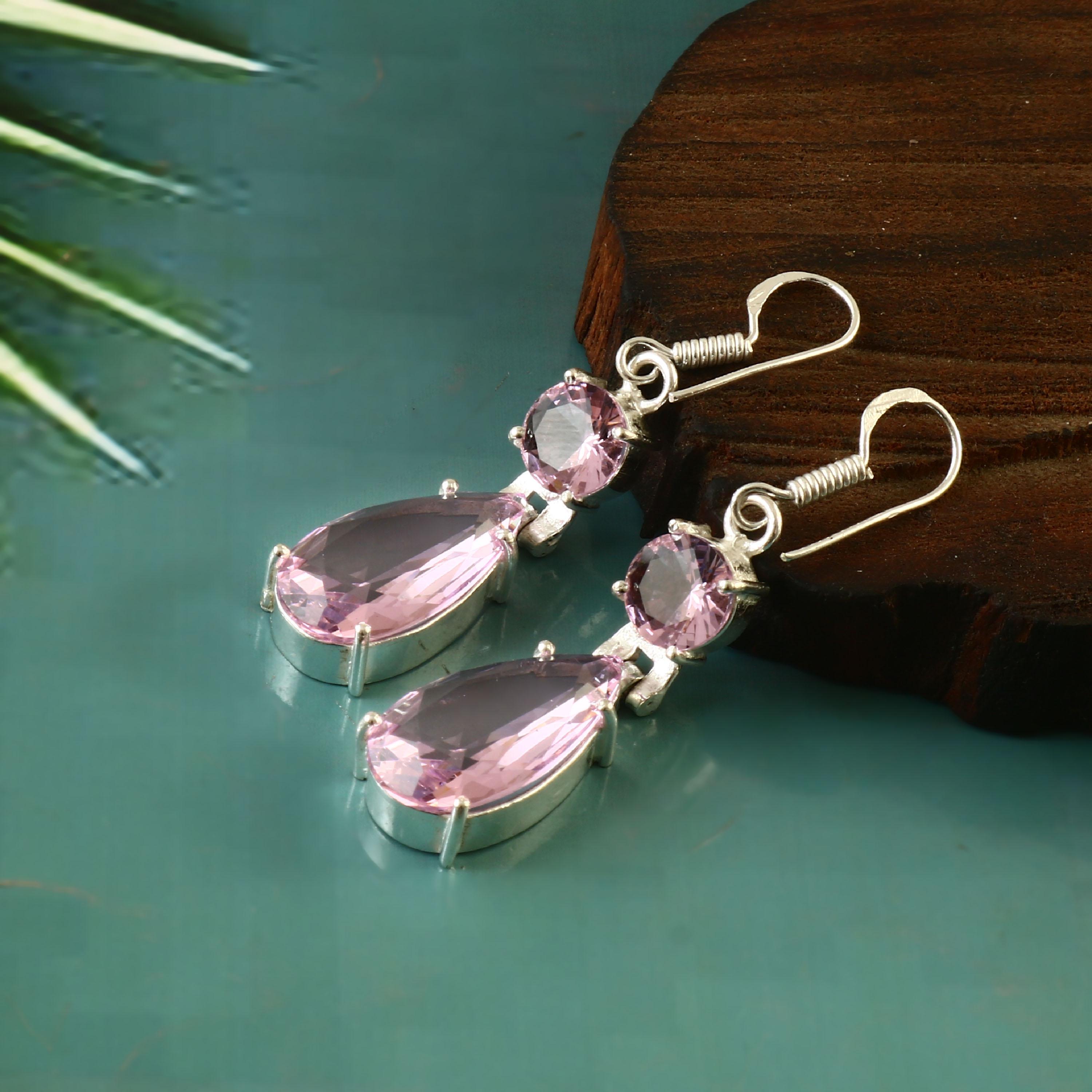 Kunzite Earring,handmade Earring,pink Kunzite Earring,925 Sterling Silver Earring,gift For Her,women Earring,birthday Gift,anniverary Gift Kunzite Earring,handmade Earring,pink Kunzite Earring,925 Sterling Silver Earring,gift For Her,women Earring,birthday Gift,anniverary Gift