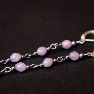 Genuine Kunzite sterling silver long earrings Genuine Kunzite sterling silver long earrings