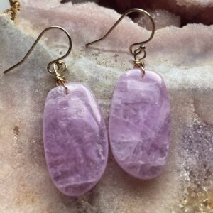 Gold Filled Kunzite Dangle Earrings: Pink Crystal Statement Jewelry Gold Filled Kunzite Dangle Earrings: Pink Crystal Statement Jewelry