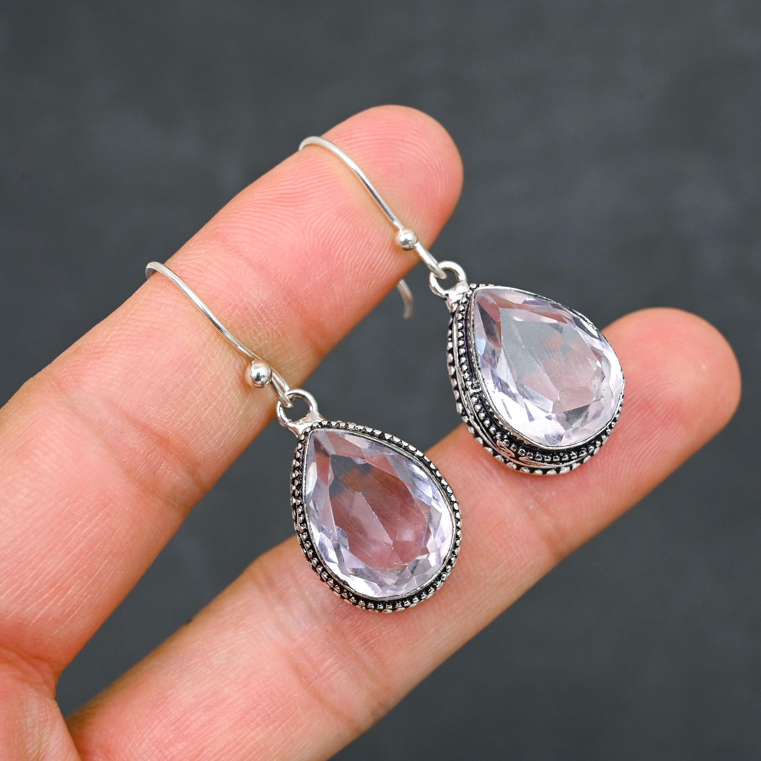 Pink Kunzite Pendant, 925 Sterling Silver Necklace, Genuine Gemstone Jewelry Gift Pink Kunzite Pendant, 925 Sterling Silver Necklace, Genuine Gemstone Jewelry Gift