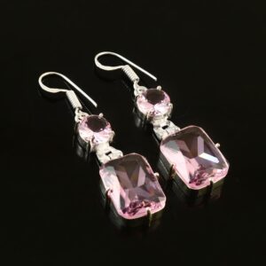 Pink Kunzite Earring,Gemstone Earring,Handmade Earring,925 Sterling Silver Earring,kunzite Earring For Her,Anniversary Gift,Gift For Wife Pink Kunzite Earring,Gemstone Earring,Handmade Earring,925 Sterling Silver Earring,kunzite Earring For Her,Anniversary Gift,Gift For Wife