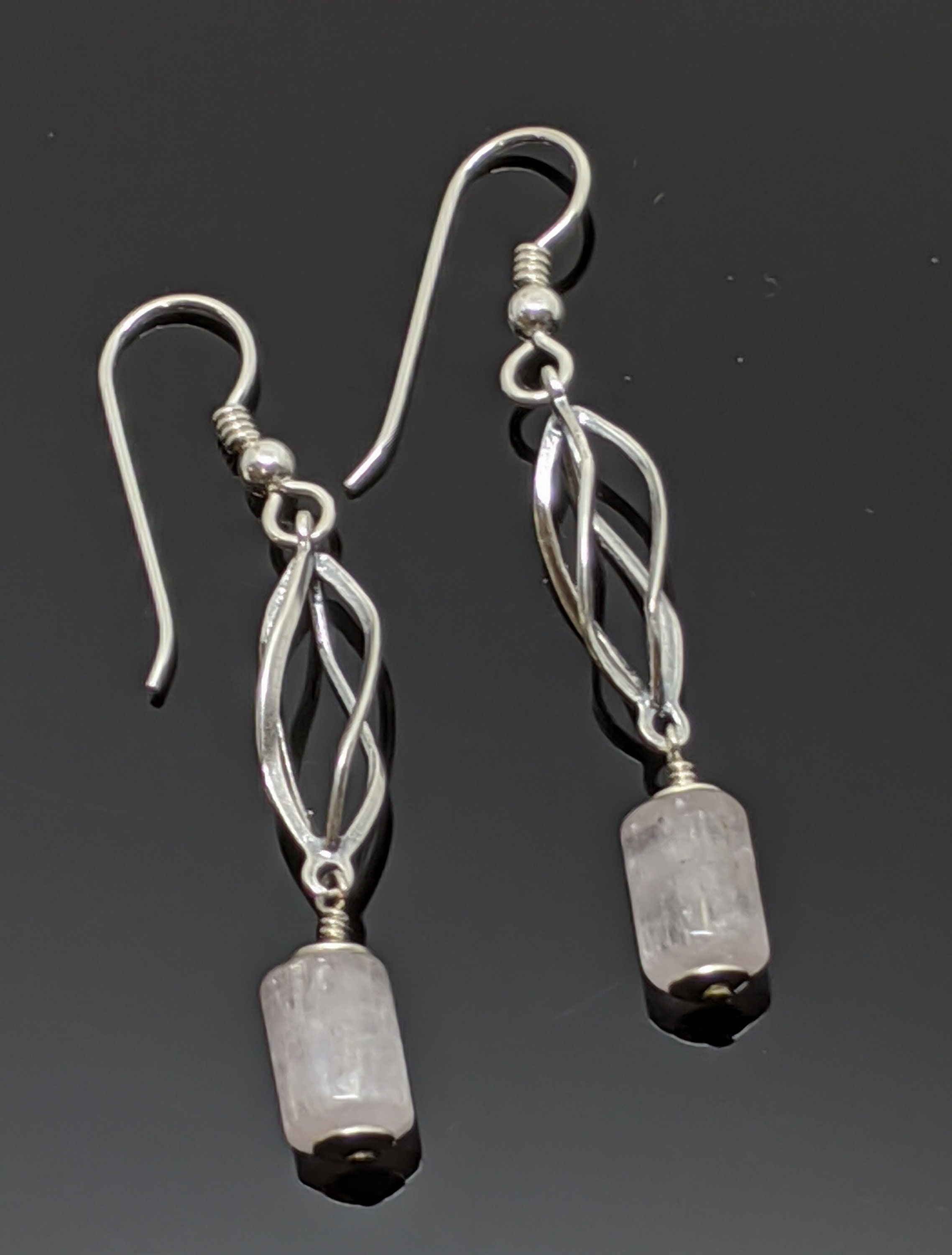 Sterling Silver And Kunzite Earrings Sterling Silver And Kunzite Earrings