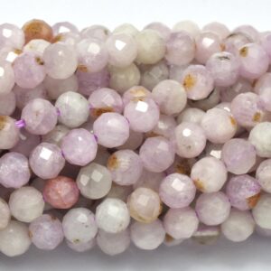 Kunzite, 3.7mm Micro Faceted Round Beads, 15 Inch, Approx. 100 beads (293025001) Kunzite, 3.7mm Micro Faceted Round Beads, 15 Inch, Approx. 100 beads (293025001)
