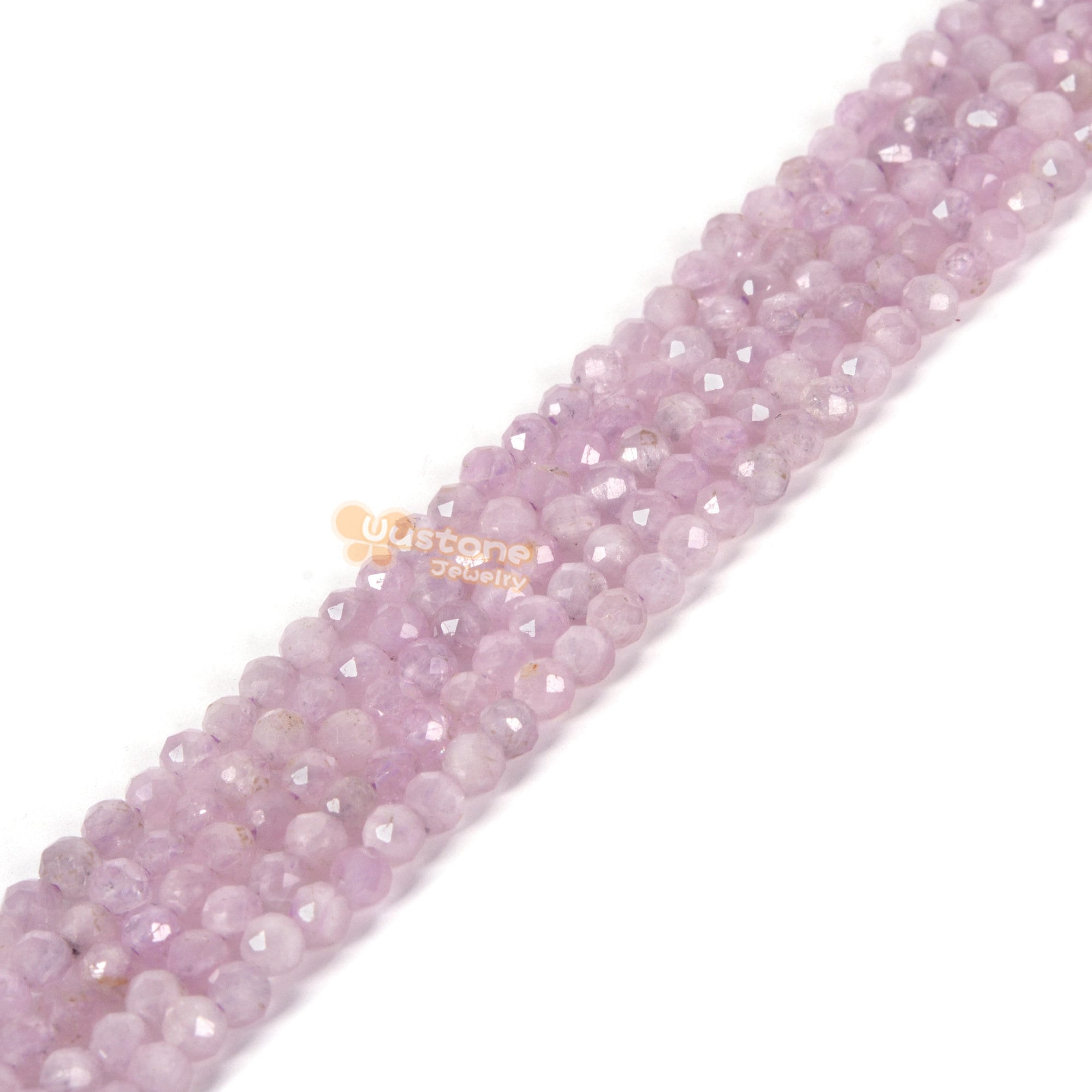 3mm To 4mm Kunzite Faceted Round Loose Beads Strand 15.5-16" Diy Jewelry Making 3mm To 4mm Kunzite Faceted Round Loose Beads Strand 15.5-16" Diy Jewelry Making