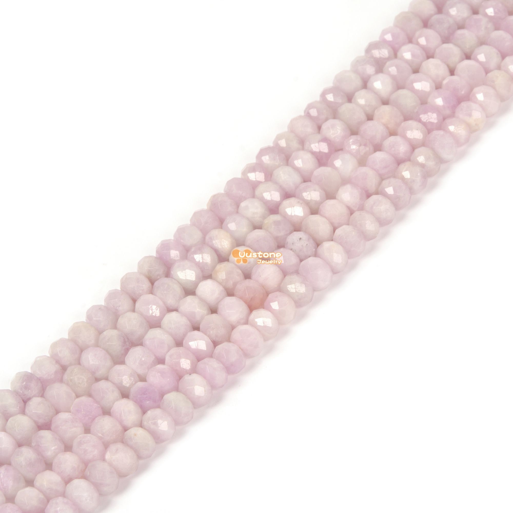 6mm To 7mm Kunzite Faceted Rondelle Loose Gemstone Beads 16" 6mm To 7mm Kunzite Faceted Rondelle Loose Gemstone Beads 16"