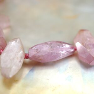 Kunzite 7-19mm Faceted Beads (etb00468a) クンツァイト/healing Stone/healing Crystal Kunzite 7-19mm Faceted Beads (etb00468a) クンツァイト/healing Stone/healing Crystal