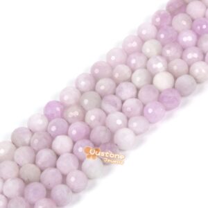 8mm Faceted Kunzite Round Ball Loose Beads Gemstone Bead Jewelry Making Handmade Strand 8mm Faceted Kunzite Round Ball Loose Beads Gemstone Bead Jewelry Making Handmade Strand