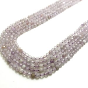 Kunzite Beads, Natural Purple Kunzite Faceted Round 3mm Gemstone Beads Rock Stone - Rnf124e Kunzite Beads, Natural Purple Kunzite Faceted Round 3mm Gemstone Beads Rock Stone - Rnf124e