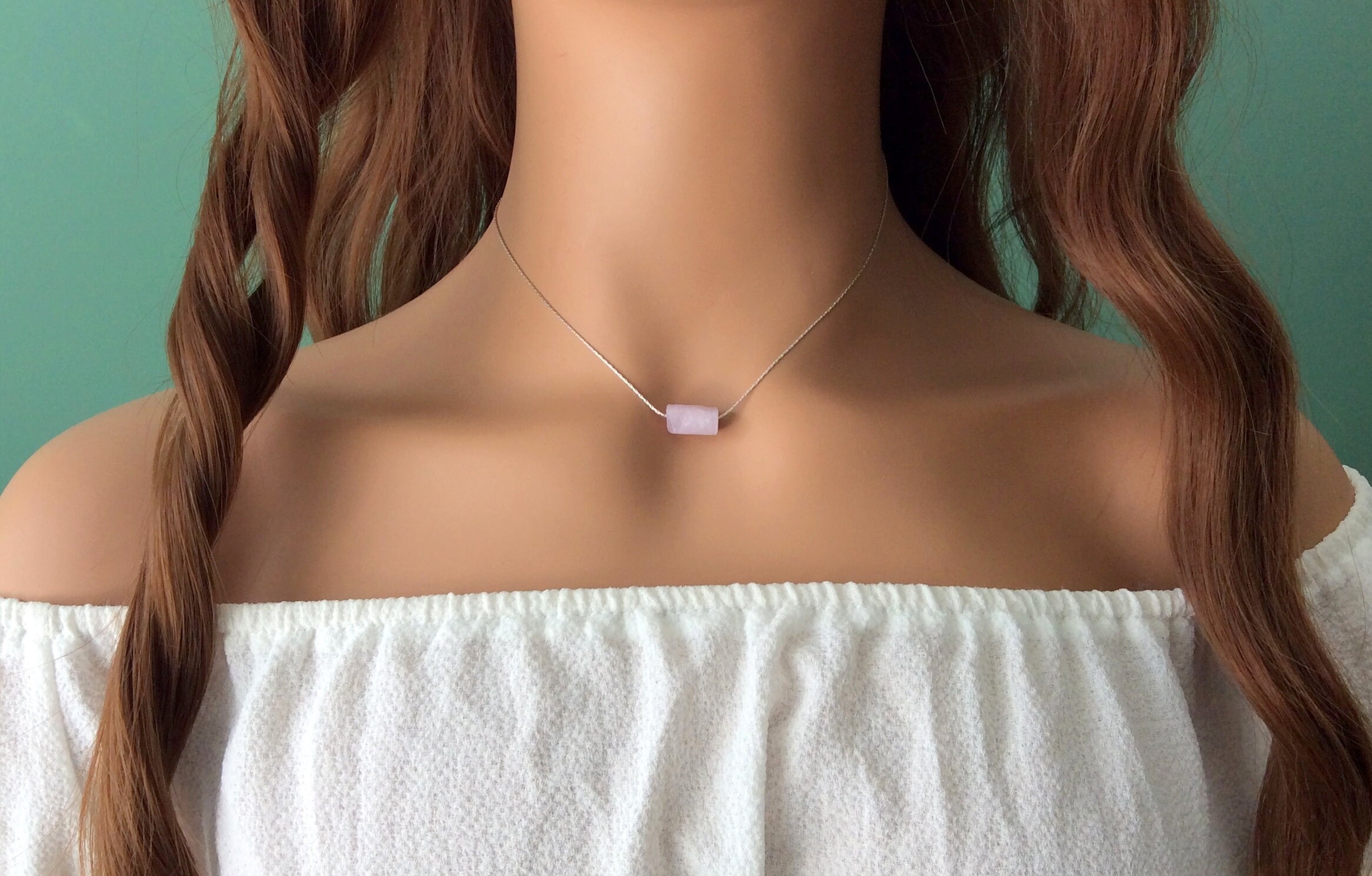 Minimalist Pink Kunzite Crystal Necklace - Ideal Gift For Her