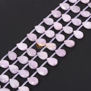 14mm Natural Kunzite Charm Teardrop Loose Beads Jewelry Making DIY Bead 16inches