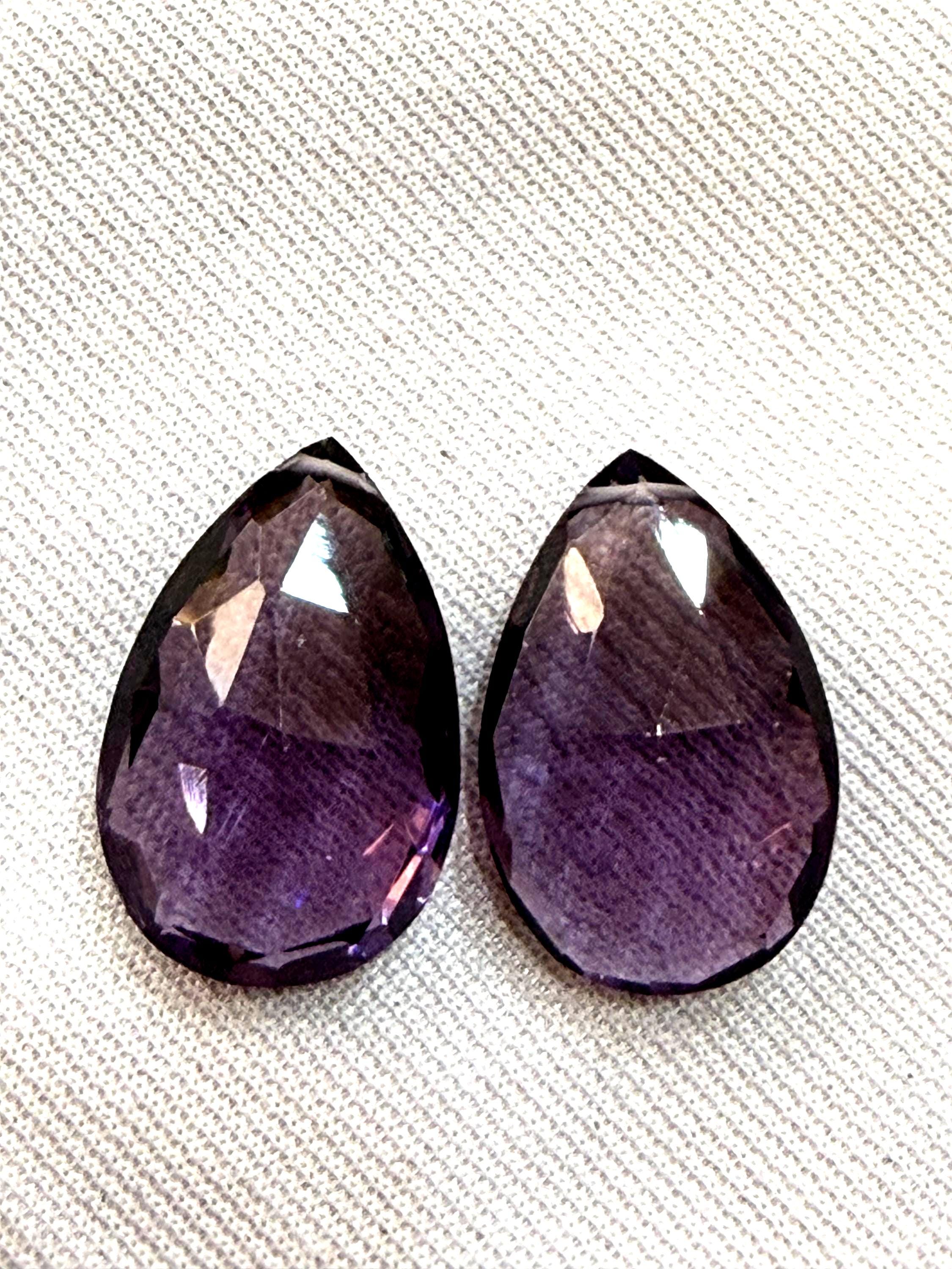 6 Pcs,kunzite Pink Hydro Quartz Faceted Pear Shape Briolettes,size 13x18mm 6 Pcs,kunzite Pink Hydro Quartz Faceted Pear Shape Briolettes,size 13x18mm
