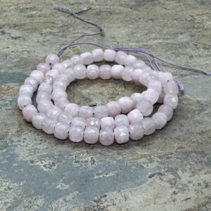 Kunzite Cube Beads, 5mm, 15 Inch Strand
