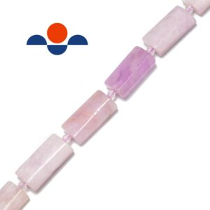 Kunzite Faceted Flat Rectangle Cylinder Tube Beads 14x28mm 15.5" Strand Kunzite Faceted Flat Rectangle Cylinder Tube Beads 14x28mm 15.5" Strand