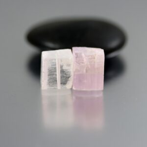 Kunzite Matte Brick Beads - Single or Pair - Kunzite Beads - 11 mm
