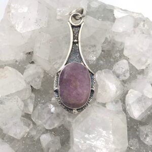 Rough Pink Kunzite Pendant