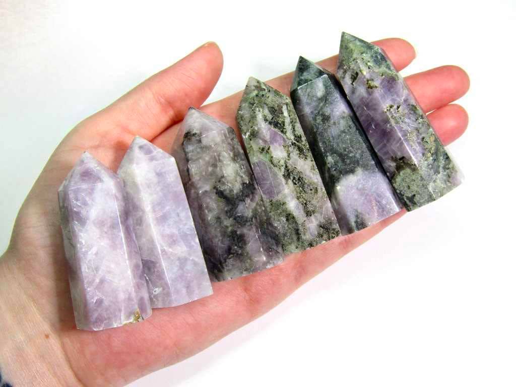 Kunzite Tower - Spodumene Wand Tower - Natural Kunzite Crystal Point Obelisk