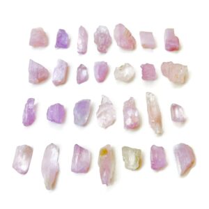 Raw Kunzite Crystal: Natural Pink Purple Gemstone (15-30mm) Raw Kunzite Crystal: Natural Pink Purple Gemstone (15-30mm)