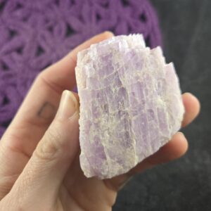 Raw Kunzite Crystal Rare Stones Light Purple Crystals Love Heart Crown Chakra Raw Kunzite Crystal Rare Stones Light Purple Crystals Love Heart Crown Chakra