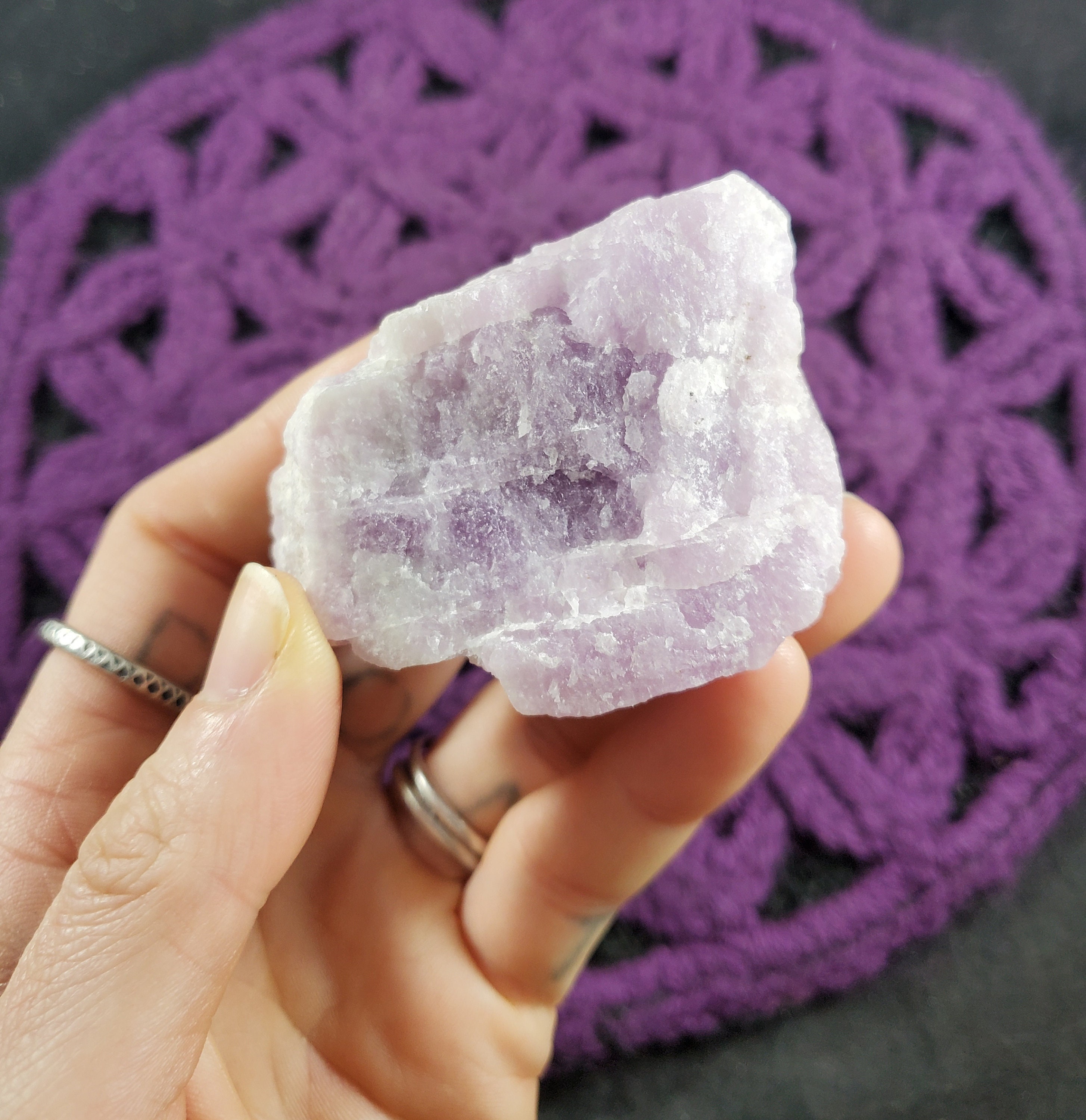 Raw Kunzite Crystal Rare Stones Light Purple Crystals Love Heart Crown Chakra Raw Kunzite Crystal Rare Stones Light Purple Crystals Love Heart Crown Chakra