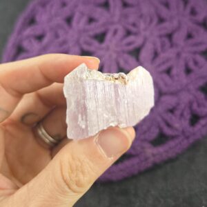 Raw Kunzite Crystal Rare Stones Light Purple Crystals Love Heart Crown Chakra Raw Kunzite Crystal Rare Stones Light Purple Crystals Love Heart Crown Chakra