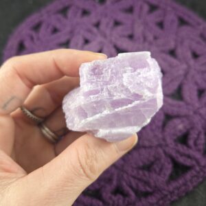 Raw Kunzite Crystal Rare Stones Light Purple Crystals Love Heart Crown Chakra Raw Kunzite Crystal Rare Stones Light Purple Crystals Love Heart Crown Chakra
