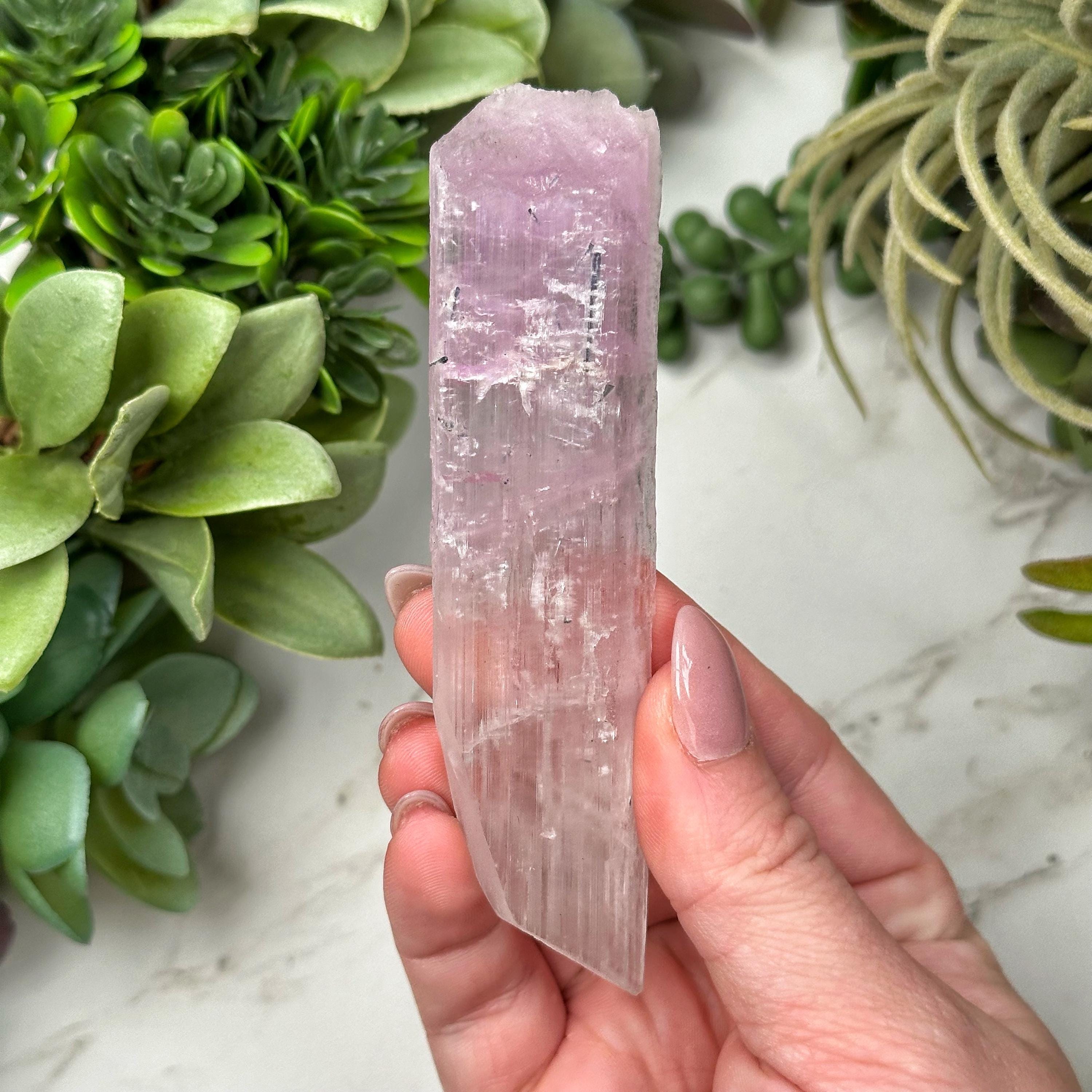 Kunzite | 47g | - #11 (raw Pink Crystal Specimen, Heart Chakra, Healing Stone, Love)