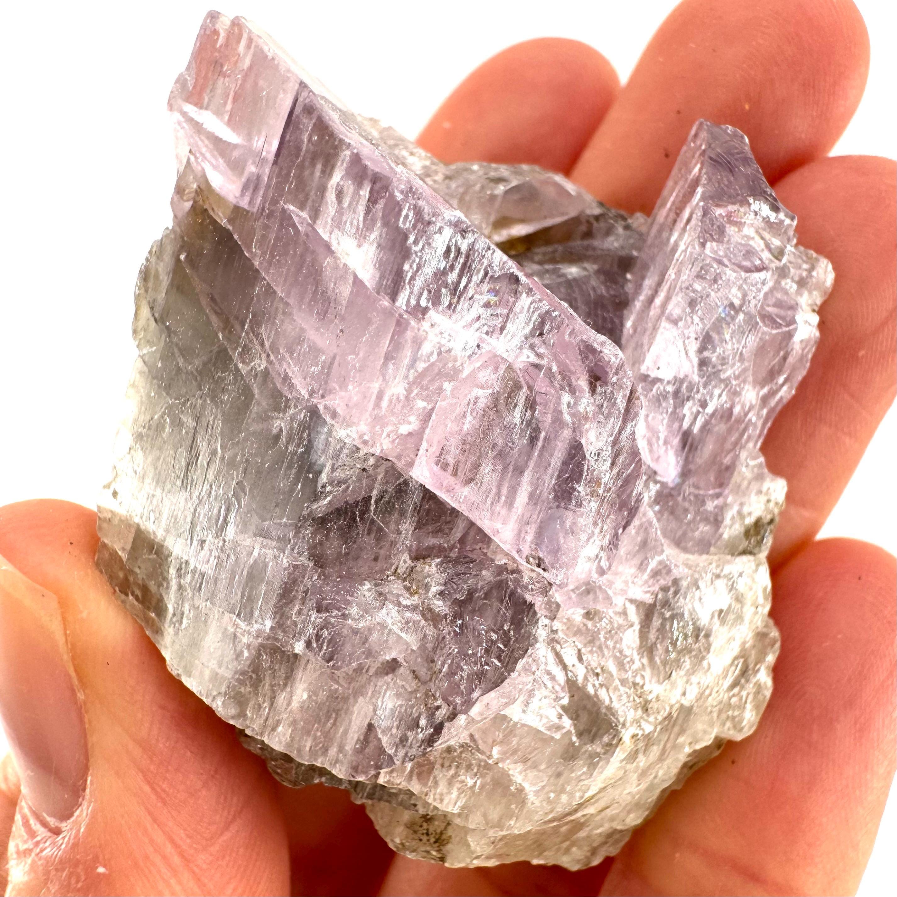Lavender Kunzite Crystal, Raw Spodumene Mineral Specimen (pakistan)