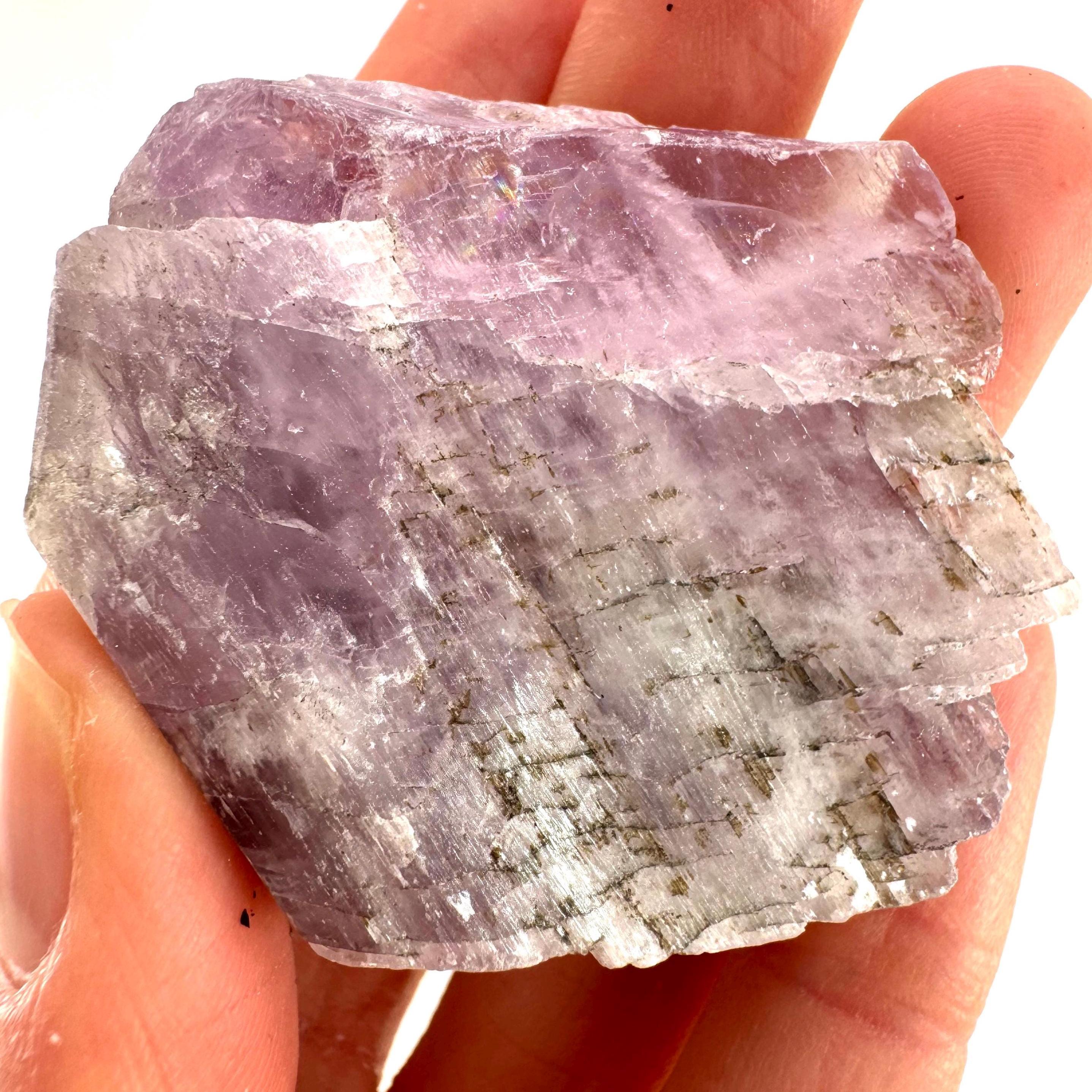Lavender Kunzite Crystal, Raw Spodumene Mineral Specimen (pakistan) Lavender Kunzite Crystal, Raw Spodumene Mineral Specimen (pakistan)