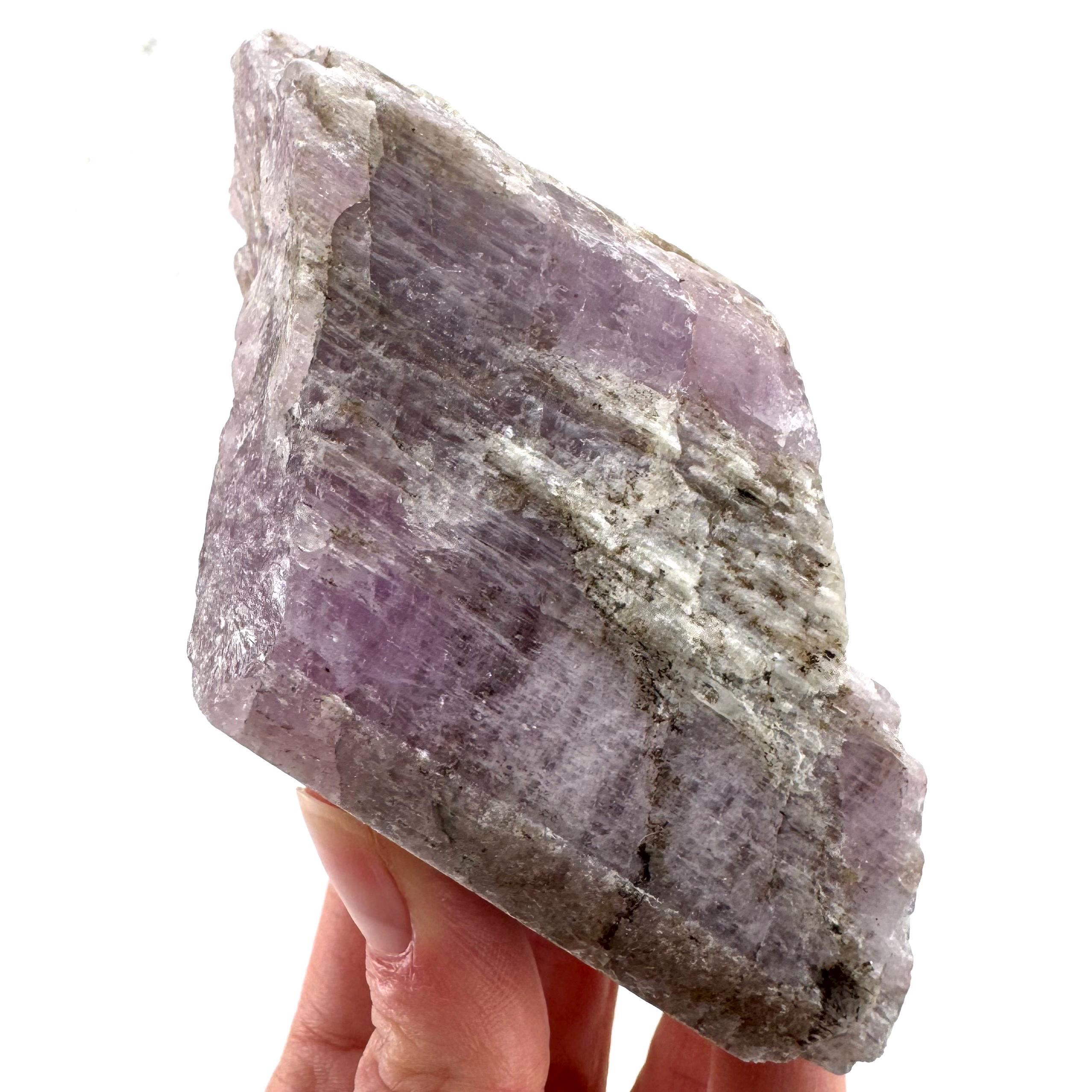 Lavender Kunzite | Raw Pink Spodumene Crystal, Mineral Specimen From Pakistan Lavender Kunzite | Raw Pink Spodumene Crystal, Mineral Specimen From Pakistan