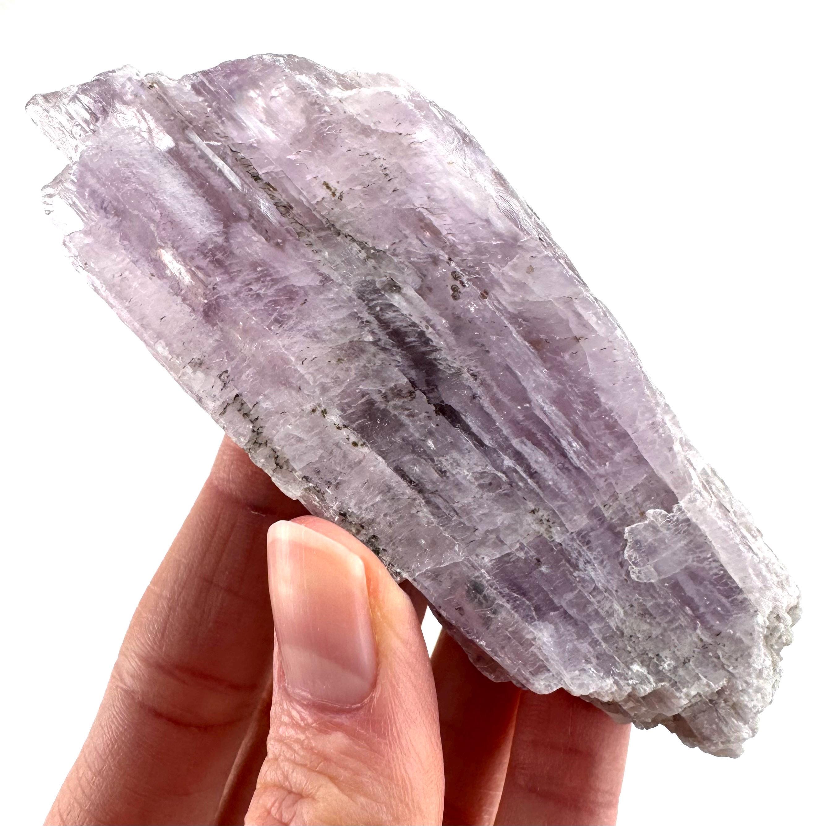 Lavender Kunzite | Raw Pink Spodumene Crystal, Mineral Specimen From Pakistan Lavender Kunzite | Raw Pink Spodumene Crystal, Mineral Specimen From Pakistan