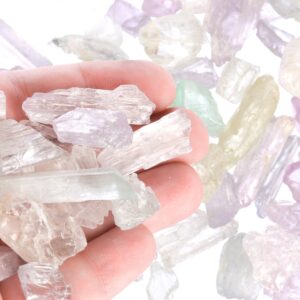 Multi-colored Raw Kunzite Pieces, Rough Kunzite, Genuine Kunzite Crystal, Healing Crystal, Bulk Raw Gemstone, Multikunzite001 Multi-colored Raw Kunzite Pieces, Rough Kunzite, Genuine Kunzite Crystal, Healing Crystal, Bulk Raw Gemstone, Multikunzite001