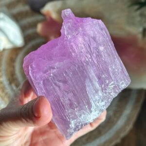 Purple Kunzite Specimen: Raw Kunzite Gemstone From Afghanistan (610grams) Purple Kunzite Specimen: Raw Kunzite Gemstone From Afghanistan (610grams)