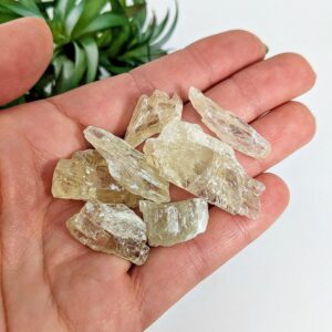 Rough Green Kunzite 30gm Parcel Mixed Sizes #lv5180 Rough Green Kunzite 30gm Parcel Mixed Sizes #lv5180