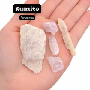 Three Kunzite Specimens - Natural Kunzite - 3pc Various Kunzite Three Kunzite Specimens - Natural Kunzite - 3pc Various Kunzite
